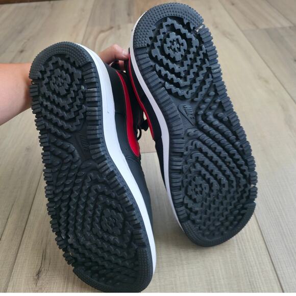 Nike Air Force 1 Boot Black University Red High Top Sneakers Men Sz 12.5 DA0418 - Picture 10 of 16